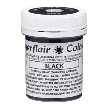Sugarflair Cocoa Butter Colour Black, 35g