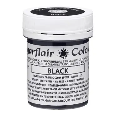 Sugarflair Kakaobutterfarbe Schwarz 35g für Schokolade