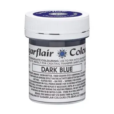 Sugarflair Kakaobutterfarbe Dunkelblau 35g für Pralinen