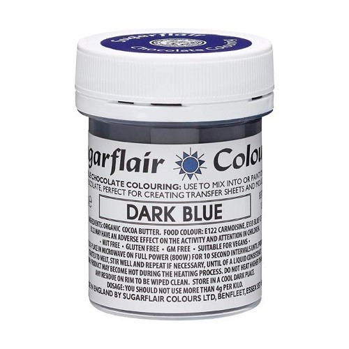 Sugarflair Kakaobutterfarbe Dunkelblau 35g