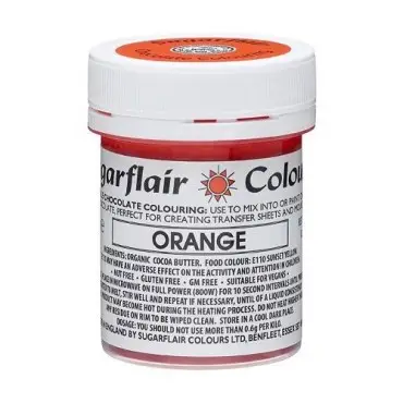 Sugarflair Kakaobutterfarbe Orange 35g für Pralinen