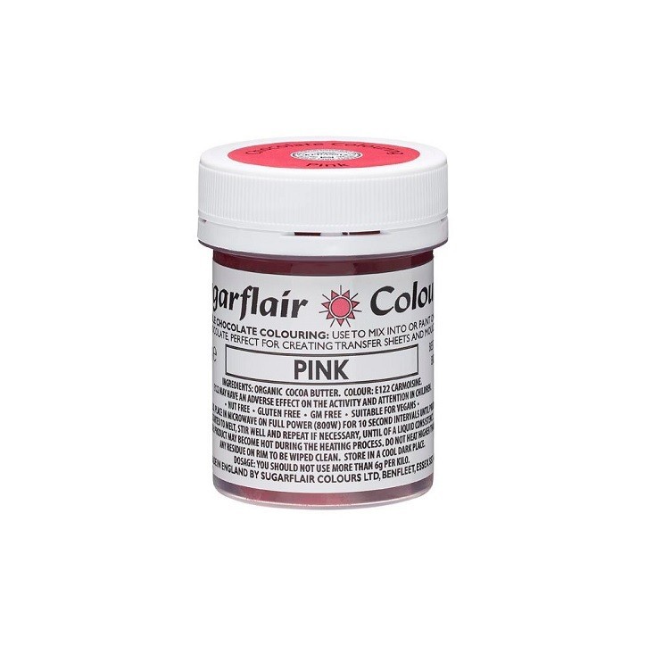 Sugarflair Kakaobutterfarbe Pink 35g für Pralinen Sugarflair Kakaobutterfarbe Pink 35g für Pralinen