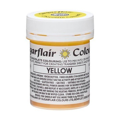 Sugarflair Kakaobutterfarbe Gelb 35g