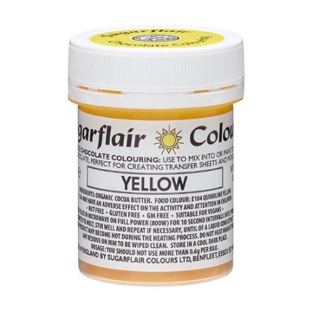 Sugarflair Cocoa Butter Colour Yellow 35g for Pralines
