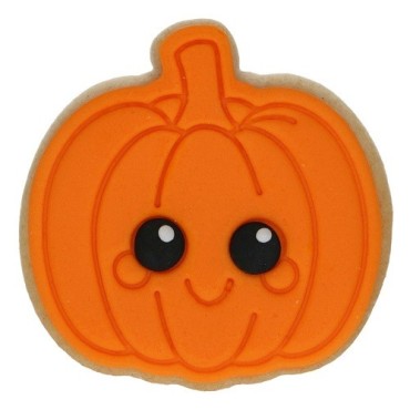 Wilton Pumpkin Cookie Cutter with Stamp 7.5cm