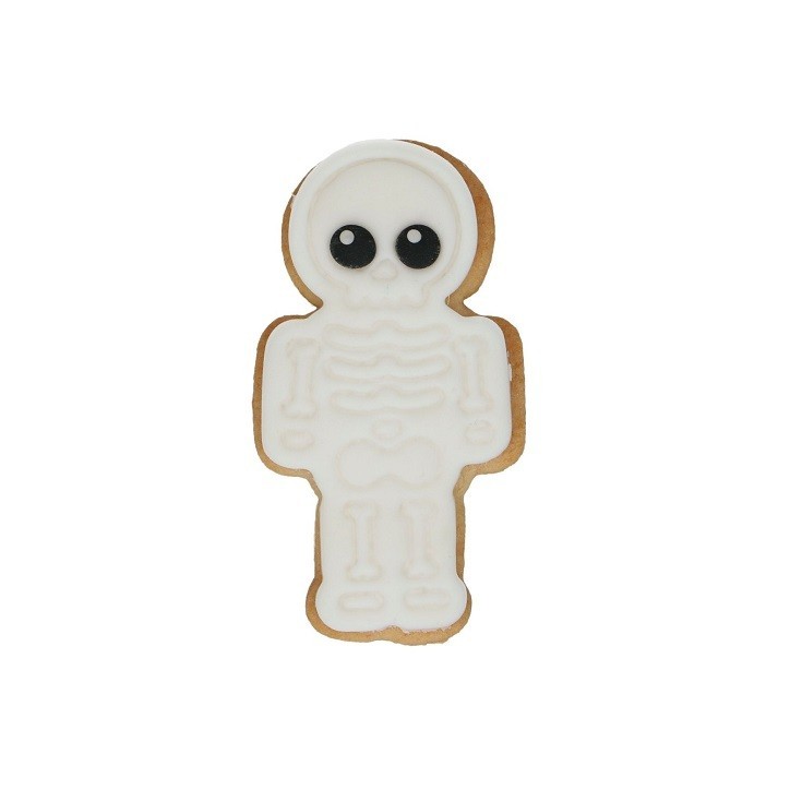 Wilton Skeleton Cookie Cutter with Stamp 7.5cm