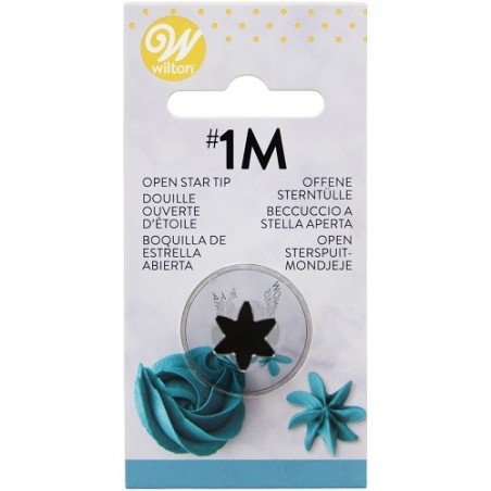Wilton Decorating Tip Open Star #1M for Swirls & Rosettes