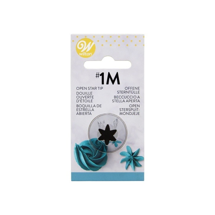 Wilton Decorating Tip Open Star #1M for Swirls & Rosettes
