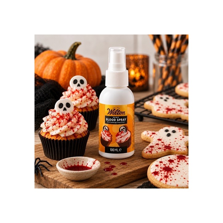 Wilton Essbares Blutspritzer Spray 100ml für Halloween