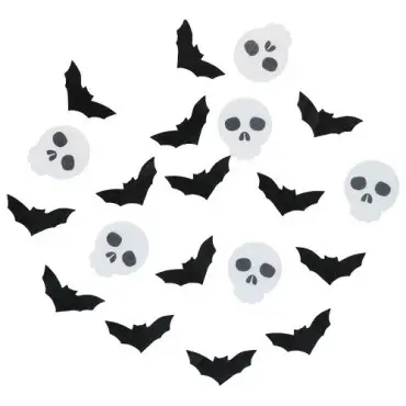 Wilton Essbare Fledermäuse & Totenköpfe 18 Stück Halloween