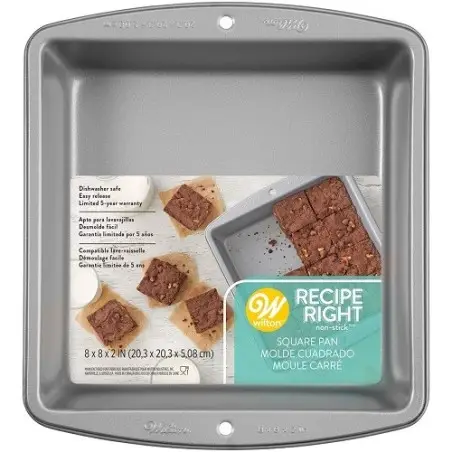 Wilton Recipe Right Brownie Backform quadratisch 20x20cm