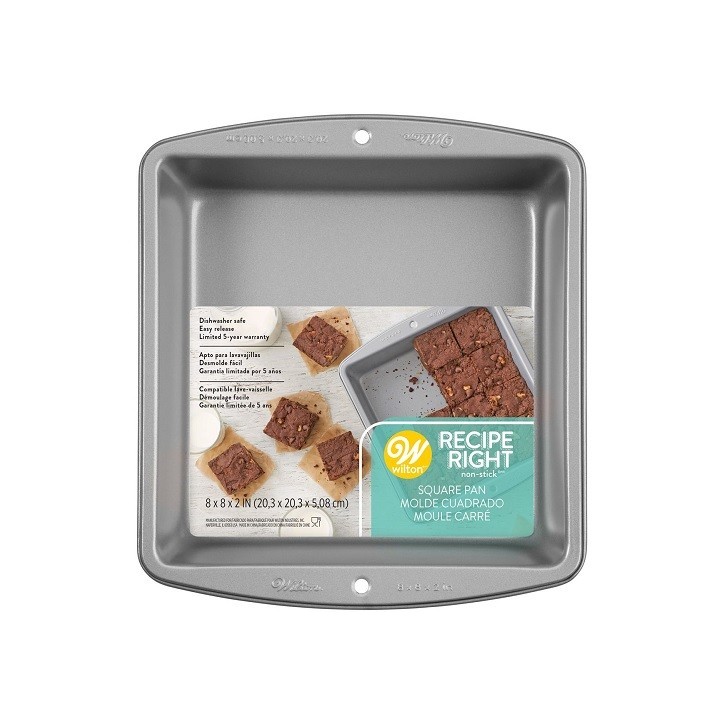 Wilton Recipe Right Brownie Square Pan 20x20cm Wilton Recipe Right Brownie Square Pan 20x20cm
