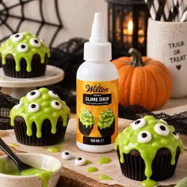 Wilton Slime Drip Grün 100ml für Halloween Torten