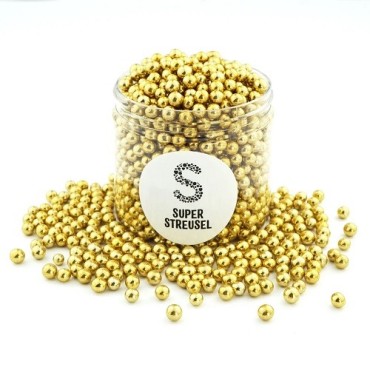 Super Streusel Mini Crunchy Balls Gold 5mm 150g