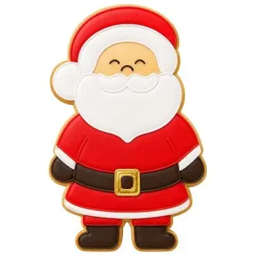Birkmann Happy Santa Embossing Cookie Cutter 6.5cm