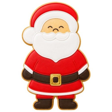 Birkmann Happy Santa Embossing Cookie Cutter 6.5cm