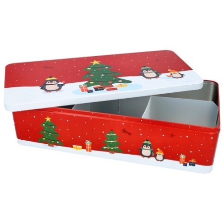 Birkmann Winter Market XXL Cookie Tin with Dividers 40x20x9cm