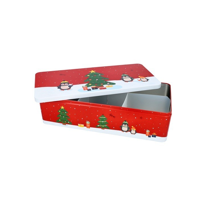 Birkmann Winter Market XXL Cookie Tin with Dividers 40x20x9cm