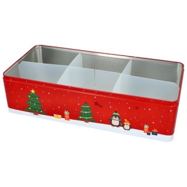 Birkmann Winter Market XXL Cookie Tin with Dividers 40x20x9cm