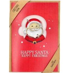 Birkmann Weihnachtskarte mit Ausstechform Happy Santa