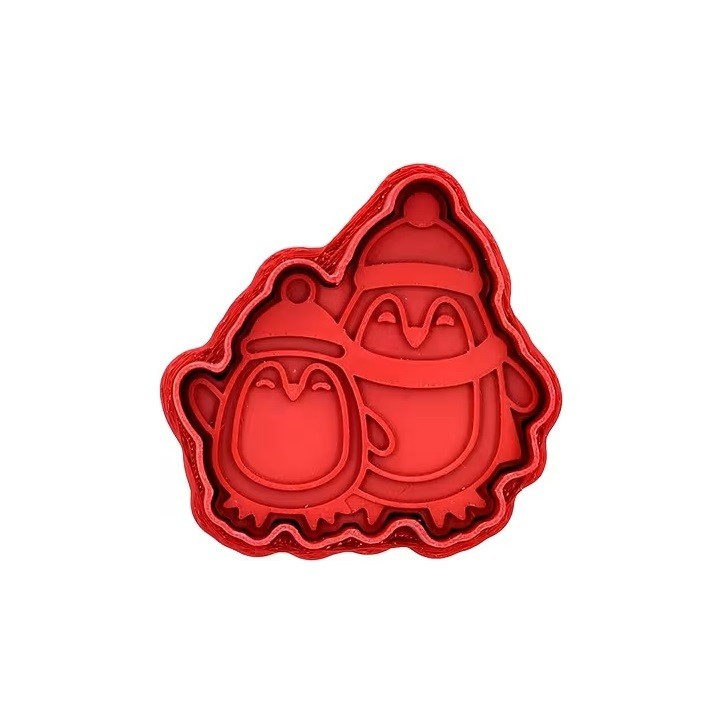 Birkmann Penguins Embossing Cookie Cutter with Ejector Birkmann Penguins Embossing Cookie Cutter with Ejector