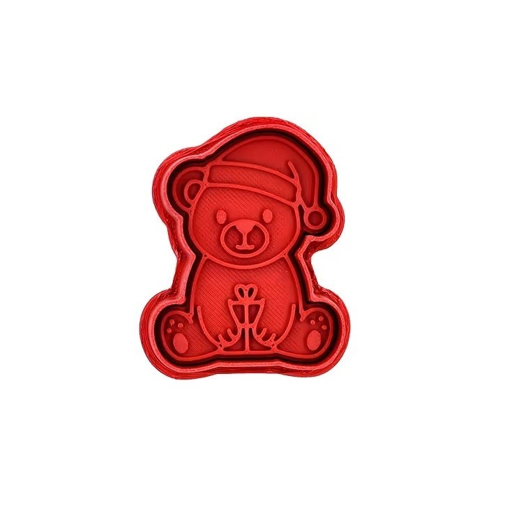 Birkmann Christmas Bear Embossing Cookie Cutter with Ejector Birkmann Christmas Bear Embossing Cookie Cutter with Ejector