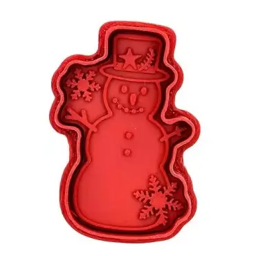 Birkmann Snowman Embossing Cookie Cutter with Ejector
