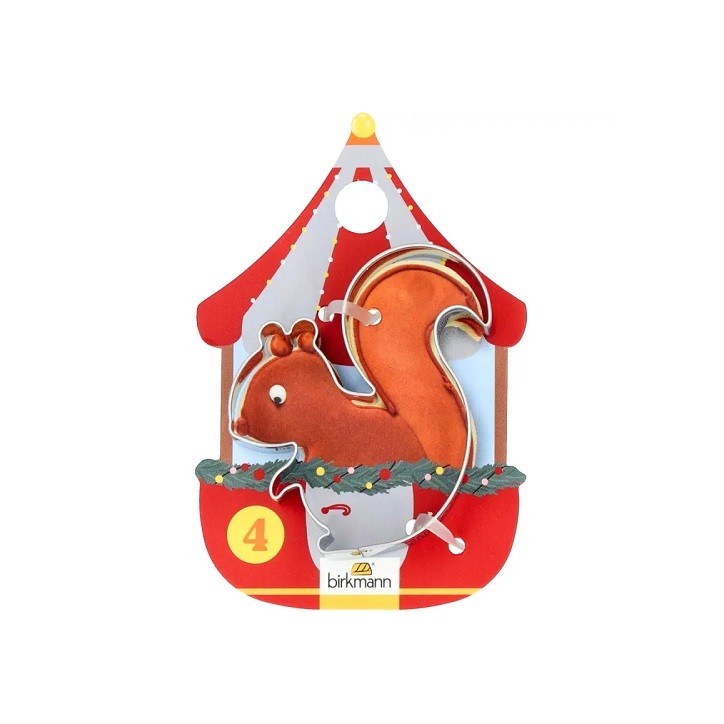 Birkmann Squirrel Cookie Cutter 5x5.5cm Christmas