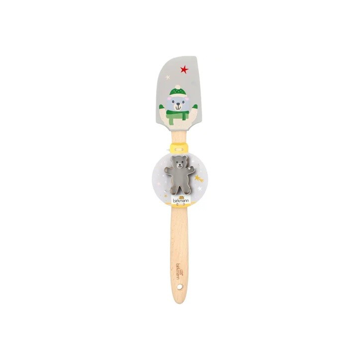 Birkmann Winter Market Cuddly Bear Spatula with Cookie Cutter