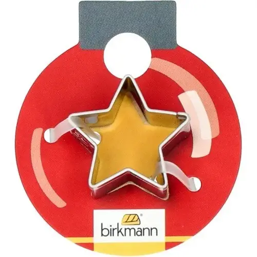 Birkmann Mini Star Cookie Cutter on Blister, 25mm
