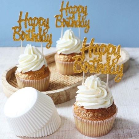 ScrapCooking Happy Birthday Cupcake & Topper Set 48 Pieces