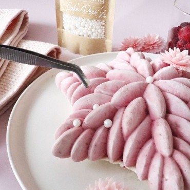 ScrapCooking Sugar Pearls Mix White 60 g – Elegant Cake & Cupcake Decoration