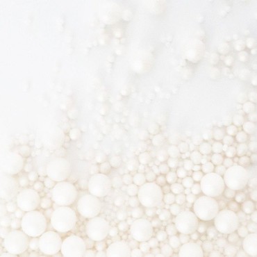 ScrapCooking Zuckerperlen Mix Weiss 60 g – Edle Streudeko für Torten, Cupcakes & Desserts