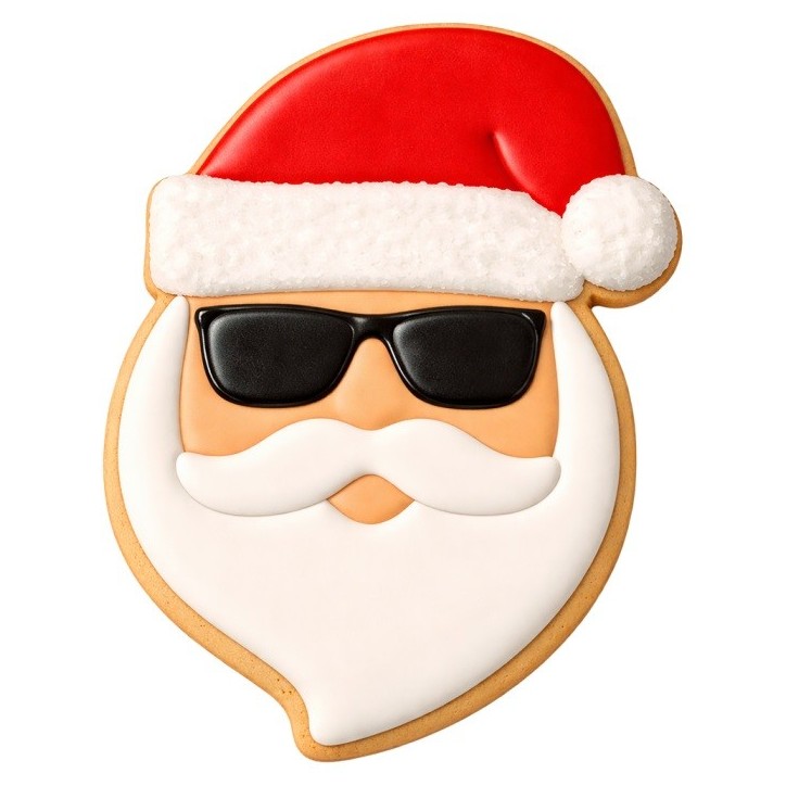 Birkmann Cool Santa Embossing Cookie Cutter 5x6.5cm