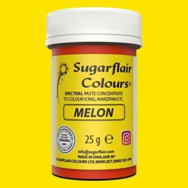 Sugarflair Paste Colour Melon Yellow 25g