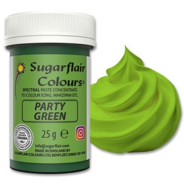 Sugarflair Lebensmittelfarbe Paste Party Green Grün 25g
