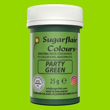 Sugarflair Lebensmittelfarbe Paste Party Green Grün 25g