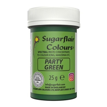 Sugarflair Lebensmittelfarbe Paste Party Green Grün 25g