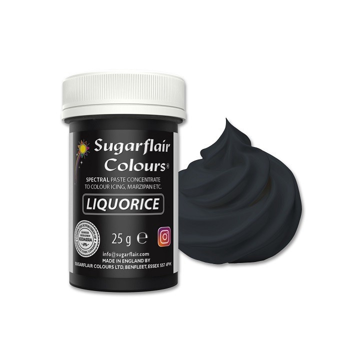 Sugarflair Black Liquorice Paste Colour 25g
