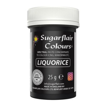 Sugarflair Black Liquorice Paste Colour 25g