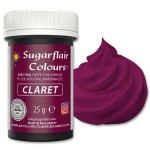 Sugarflair Lebensmittelfarbe Paste Weinrot - Claret, 25g