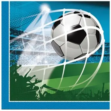 Procos Football Party Napkins 33 × 33cm, 20 Pieces