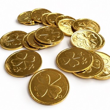 Pirate Treasure Gold Play Coins Ø 3.3cm, 72 Pieces