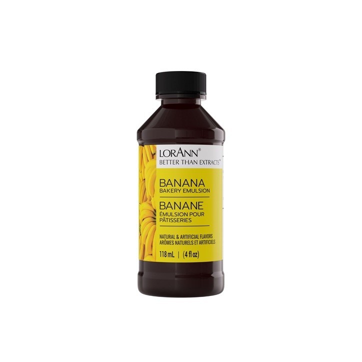 LorAnn Bakery Emulsion Banana 118ml | Banana Flavour