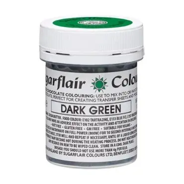Sugarflair Kakaobutterfarbe Dunkelgrün 35g | Schokolade