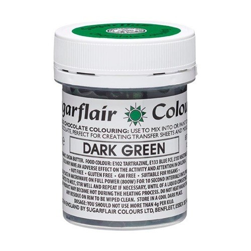 Sugarflair Kakaobutterfarbe Dunkelgrün 35g