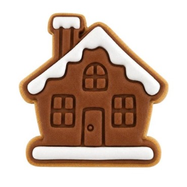 Wilton Gingerbread House Cookie Cutter & Stamp 6x6.5cm