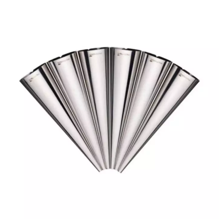 Edelstahl-Cornet-Formen - 6er-Set für Schaumrollen & Blätterteiggebäck