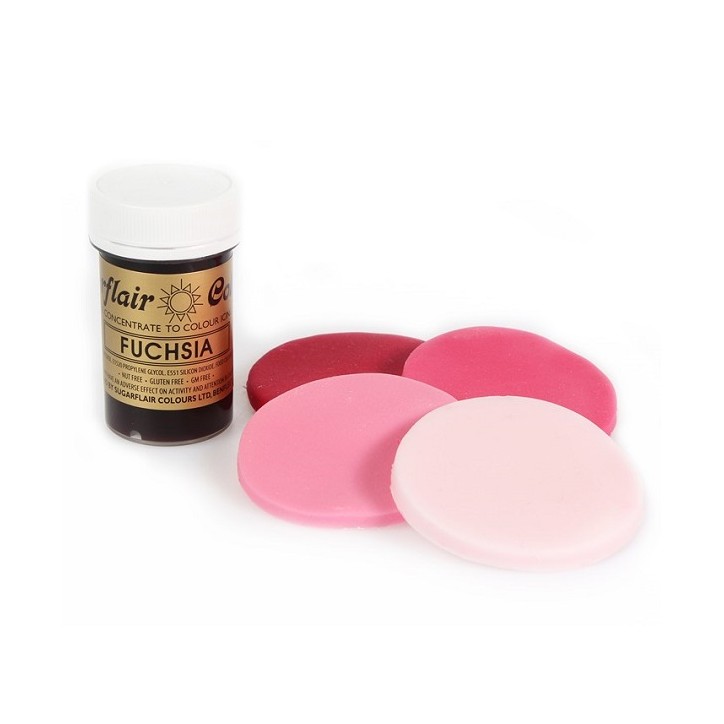 Sugarflair Spectral Paste Colour – Fuchsia 25g – Hochkonzentrierte Lebensmittelfarbe