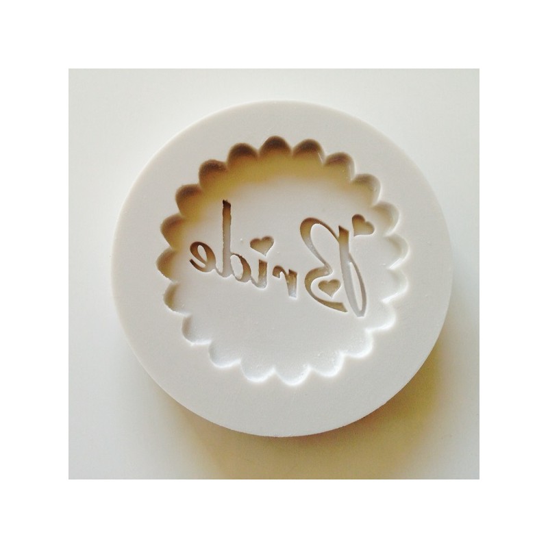 Alphabet Moulds Bride Cupcake Aufleger Silicone Mould